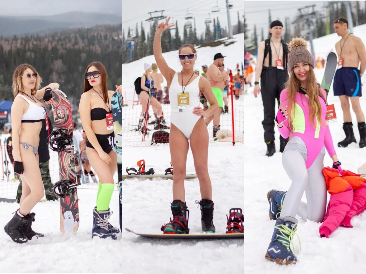 Фото «Горячее не бывает»: 15 самых красивых лыжниц в купальниках с фестиваля в Шерегеше 4